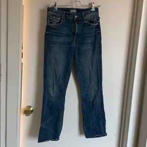 MOTHER The Insider Double Trouble hi rise crop 27